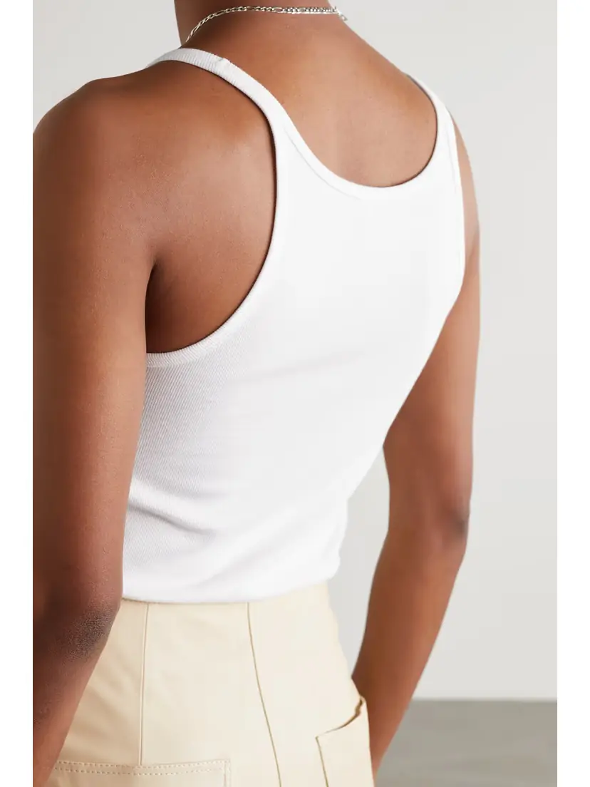 TOTEME + Net Sustain Ribbed Stretch Organic Cotton-jersey Tank | Thumbnail 4 TOTEME + Net Sustain Ribbed Stretch Organic Cotton-jersey Tank | Thumbnail 4