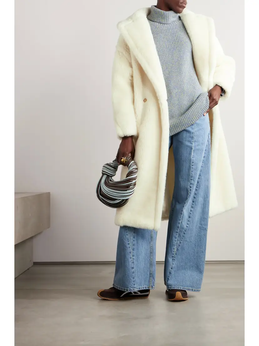 Max Mara Tedgirl Double-breasted Alpaca, Wool And Silk-blend Coat | Thumbnail 2 Max Mara Tedgirl Double-breasted Alpaca, Wool And Silk-blend Coat | Thumbnail 2