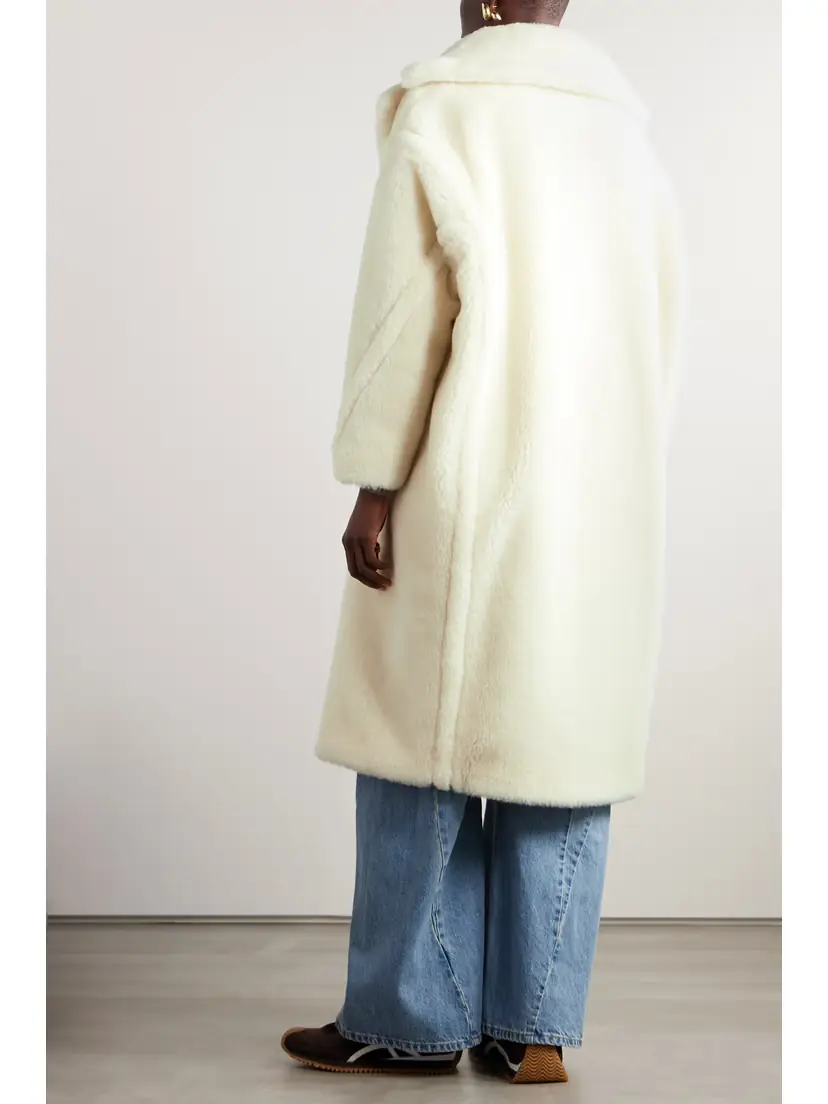 Max Mara Tedgirl Double-breasted Alpaca, Wool And Silk-blend Coat | Thumbnail 4 Max Mara Tedgirl Double-breasted Alpaca, Wool And Silk-blend Coat | Thumbnail 4