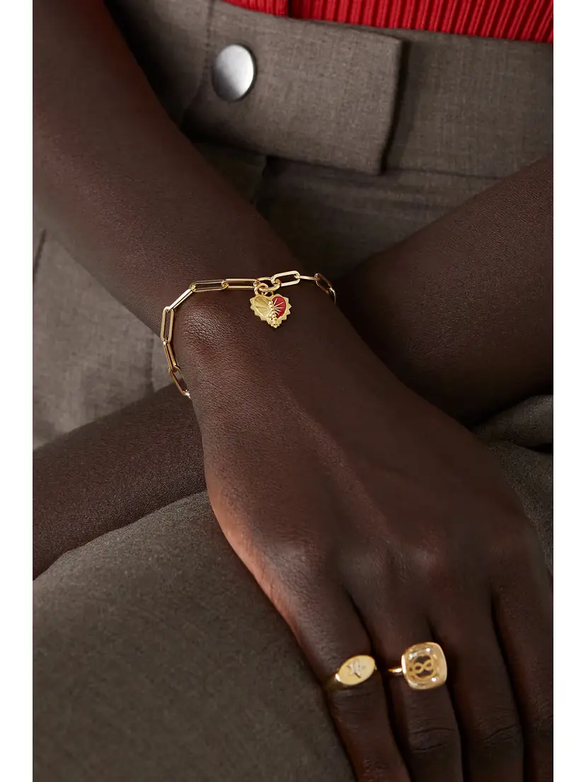 Foundrae Reflection 18-karat Gold Enamel Bracelet | Thumbnail 5 Foundrae Reflection 18-karat Gold Enamel Bracelet | Thumbnail 5