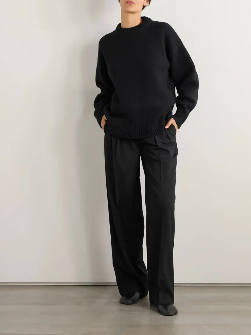 The Row Essentials Ophelia Wool And Cashmere-blend Sweater | Thumbnail 2