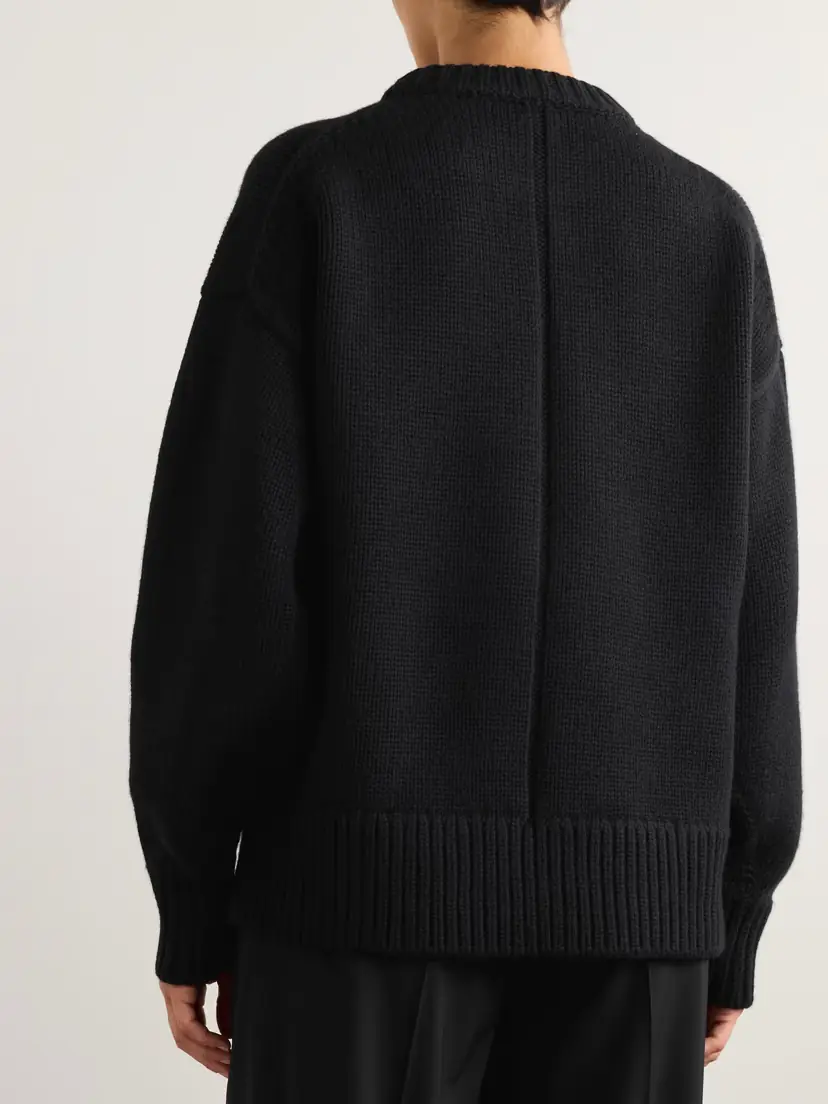 The Row Essentials Ophelia Wool And Cashmere-blend Sweater | Thumbnail 3