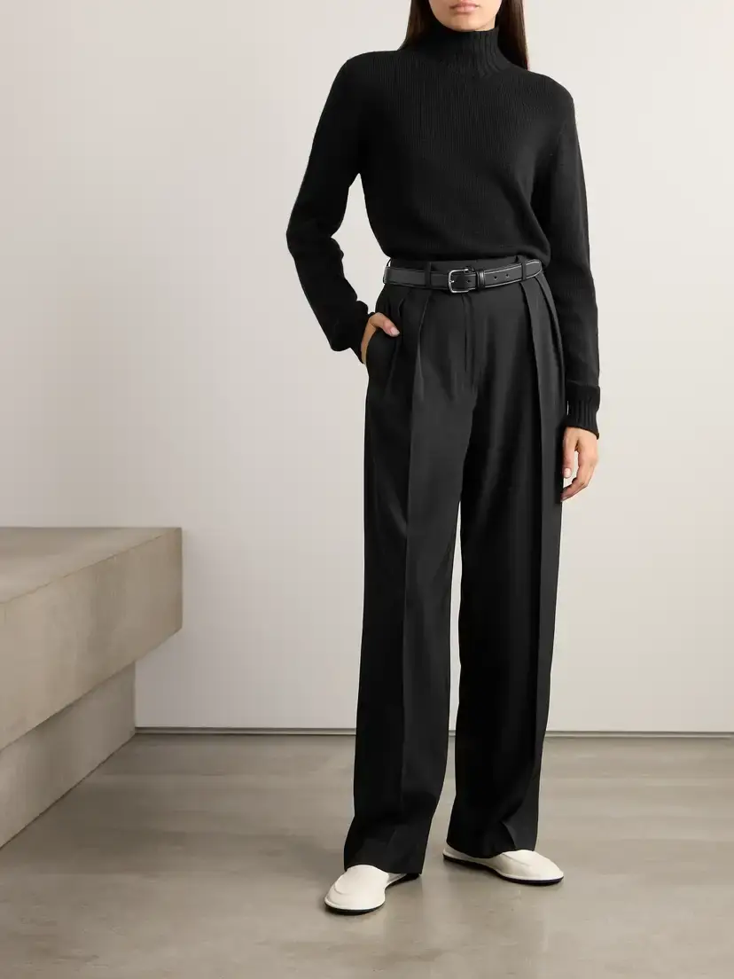 The Row Essentials Kensington Cashmere Turtleneck Sweater | Thumbnail 2 The Row Essentials Kensington Cashmere Turtleneck Sweater | Thumbnail 2