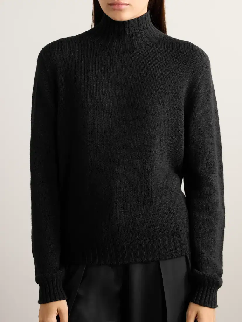 The Row Essentials Kensington Cashmere Turtleneck Sweater | Thumbnail 3 The Row Essentials Kensington Cashmere Turtleneck Sweater | Thumbnail 3