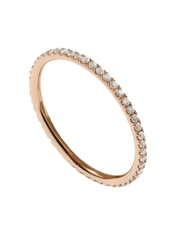 Thread 18-karat Rose Gold Diamond Eternity Ring