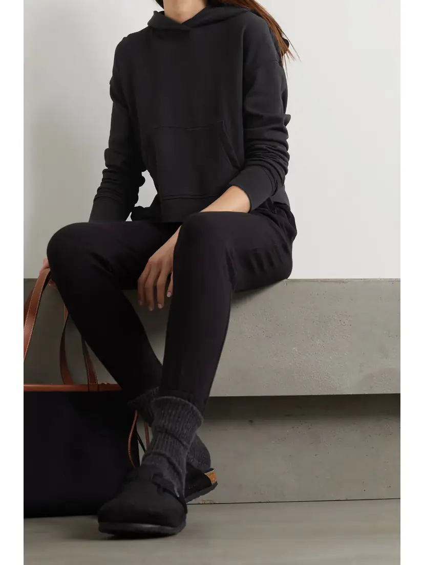 James Perse Cropped Cotton-jersey Hoodie | Thumbnail 2 James Perse Cropped Cotton-jersey Hoodie | Thumbnail 2