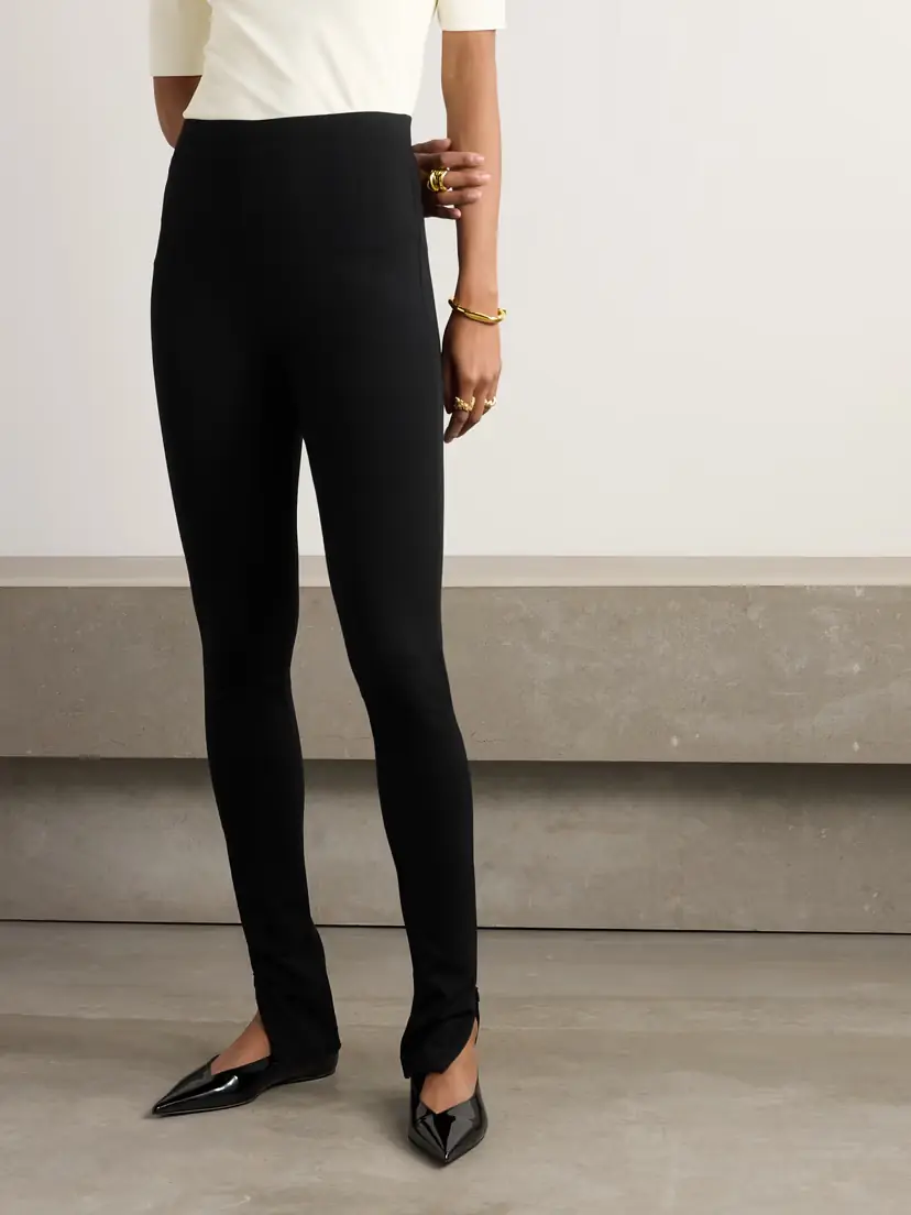TOTEME + Net Sustain Cork Stretch-jersey Leggings | Thumbnail 3 TOTEME + Net Sustain Cork Stretch-jersey Leggings | Thumbnail 3