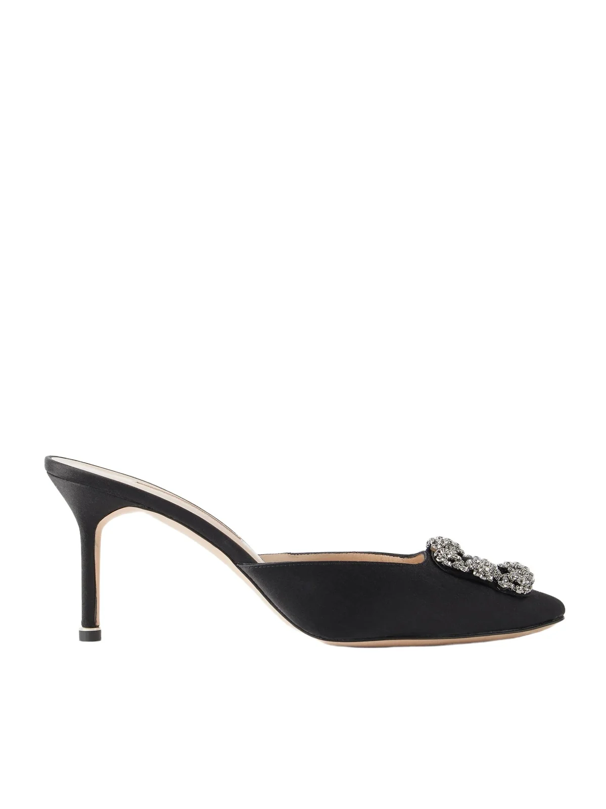 Hangisimu 70 Buckled Embellished Satin Mules Hangisimu 70 Buckled Embellished Satin Mules