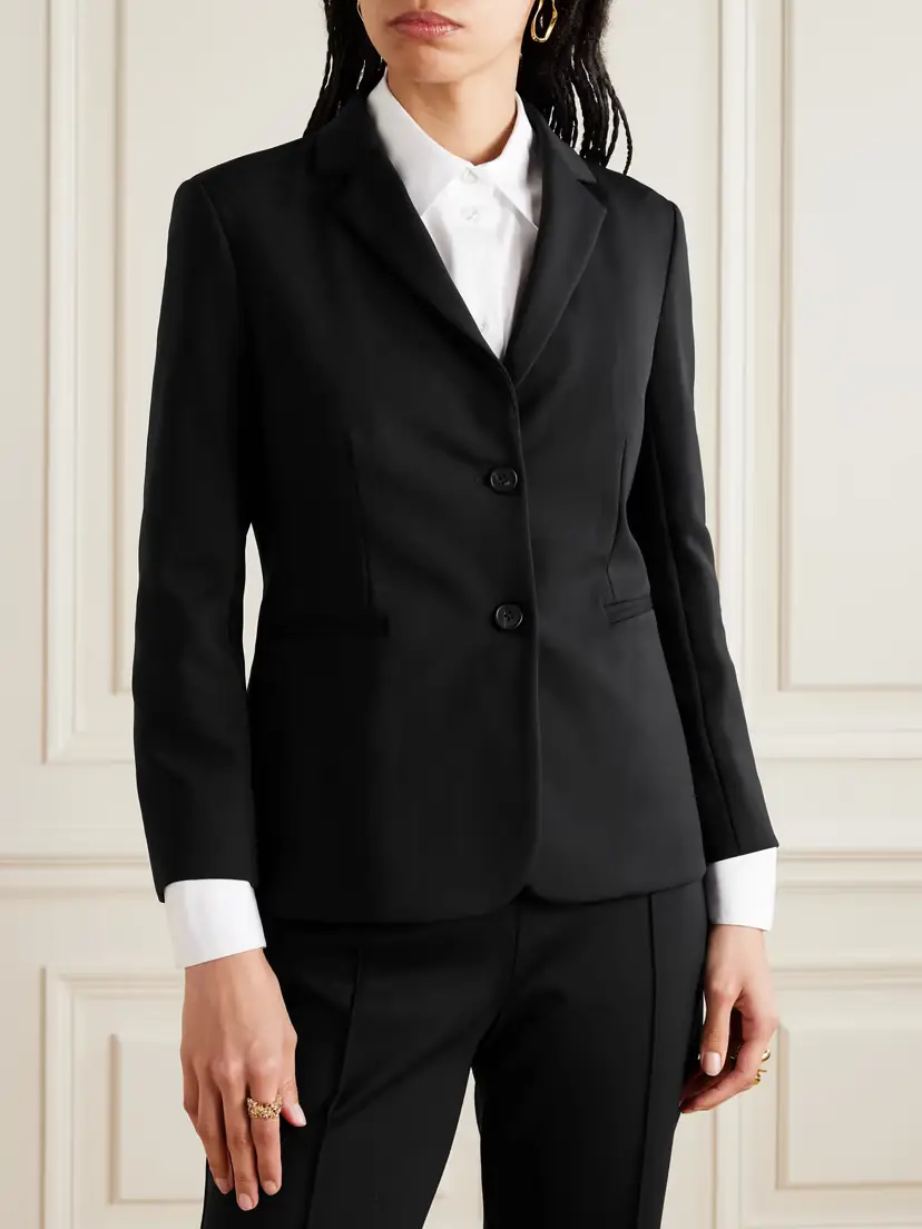 The Row Essentials Brentwood Stretch-ponte Blazer | Thumbnail 3 The Row Essentials Brentwood Stretch-ponte Blazer | Thumbnail 3