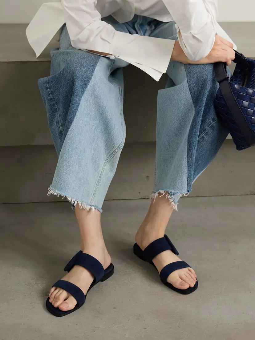 Manolo Blahnik Tituba Buckled Suede Sandals | Thumbnail 2