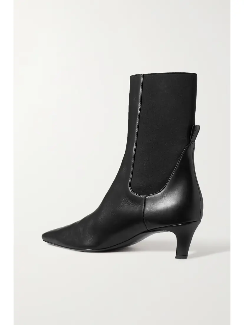 TOTEME The Mid Heel Leather Chelsea Boots | Thumbnail 3 TOTEME The Mid Heel Leather Chelsea Boots | Thumbnail 3