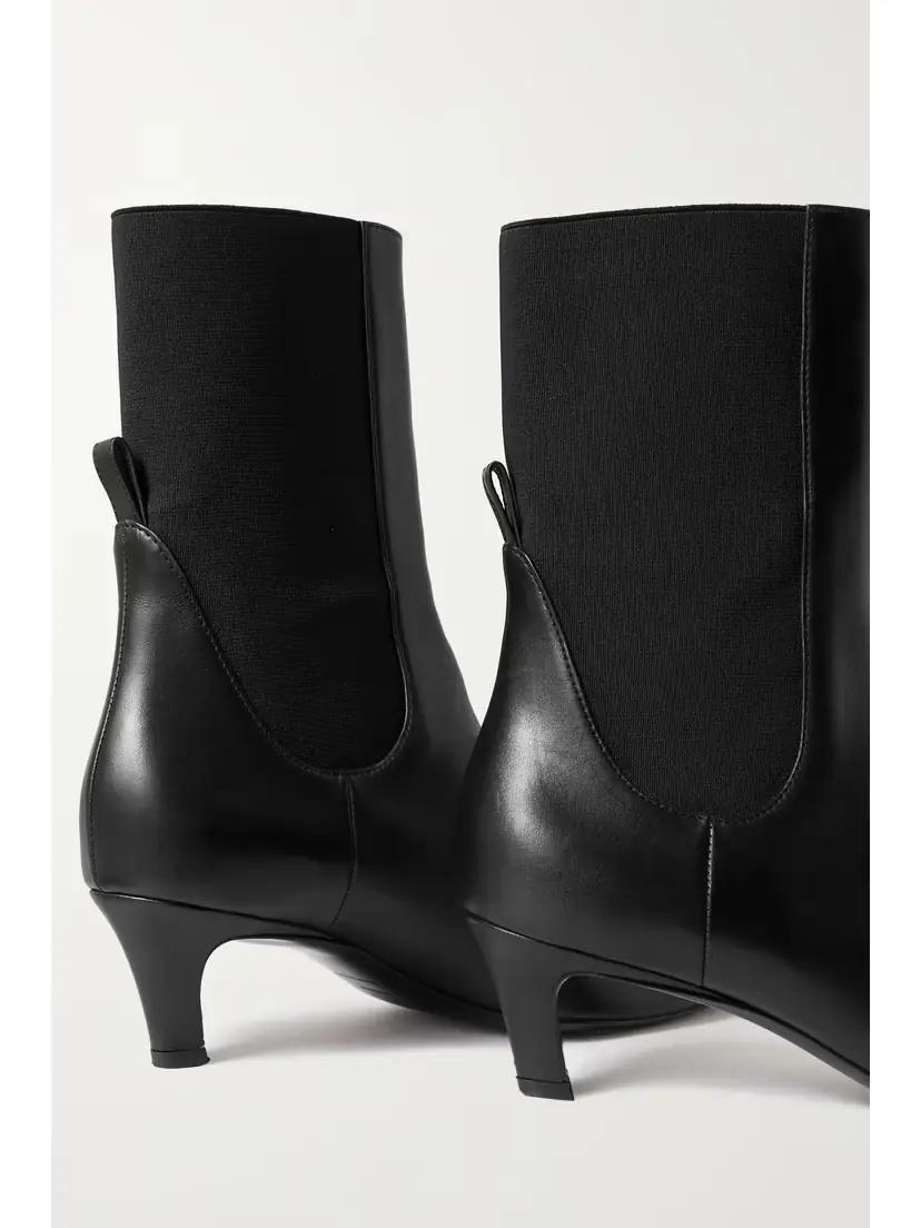 TOTEME The Mid Heel Leather Chelsea Boots | Thumbnail 4 TOTEME The Mid Heel Leather Chelsea Boots | Thumbnail 4