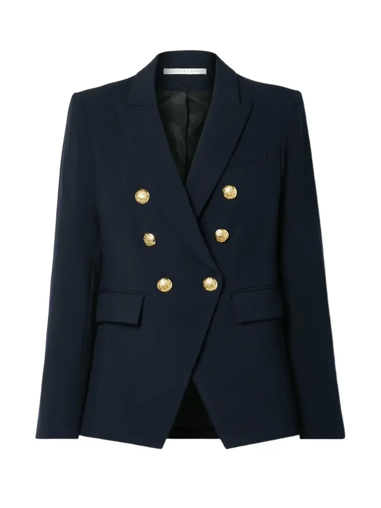 Miller Dickey Double-breasted Grain De Poudre Blazer Miller Dickey Double-breasted Grain De Poudre Blazer