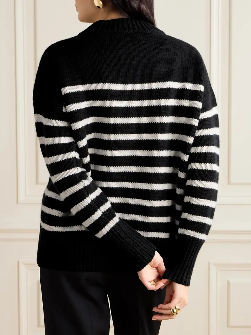 La Ligne Marin Striped Wool And Cashmere-blend Sweater | Thumbnail 3 La Ligne Marin Striped Wool And Cashmere-blend Sweater | Thumbnail 3