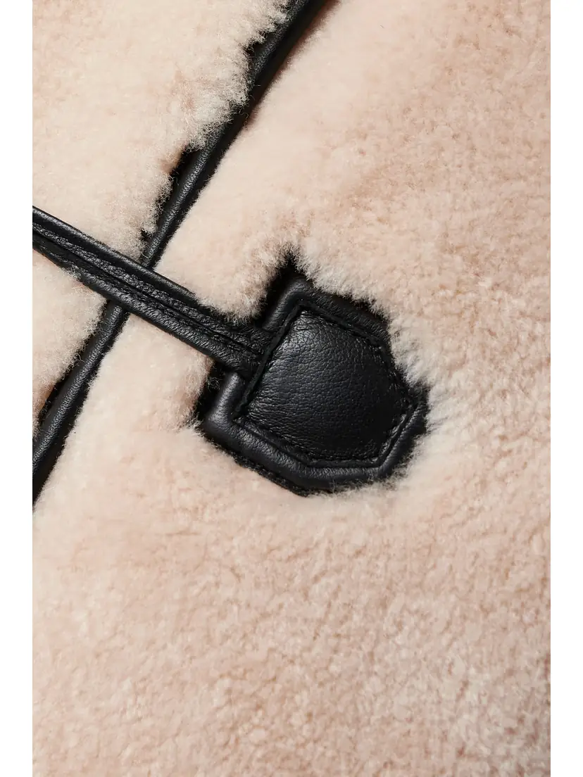 TOTEME Leather-trimmed Shearling Jacket | Thumbnail 4