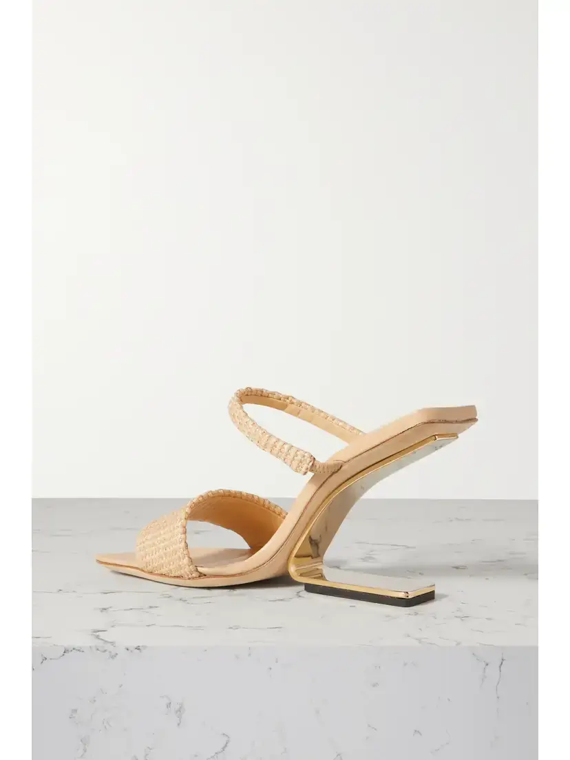 Cult Gaia Rene Raffia Mules | Thumbnail 3