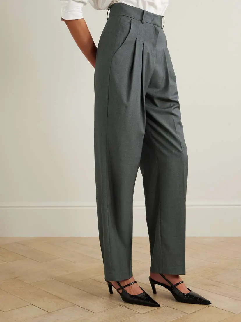 The Frankie Shop Gelso Pleated Tencel-blend Straight-leg Pants | Thumbnail 3 The Frankie Shop Gelso Pleated Tencel-blend Straight-leg Pants | Thumbnail 3