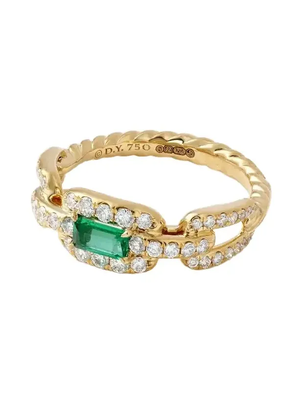 Stax 18-karat Gold, Diamond And Emerald Ring Stax 18-karat Gold, Diamond And Emerald Ring