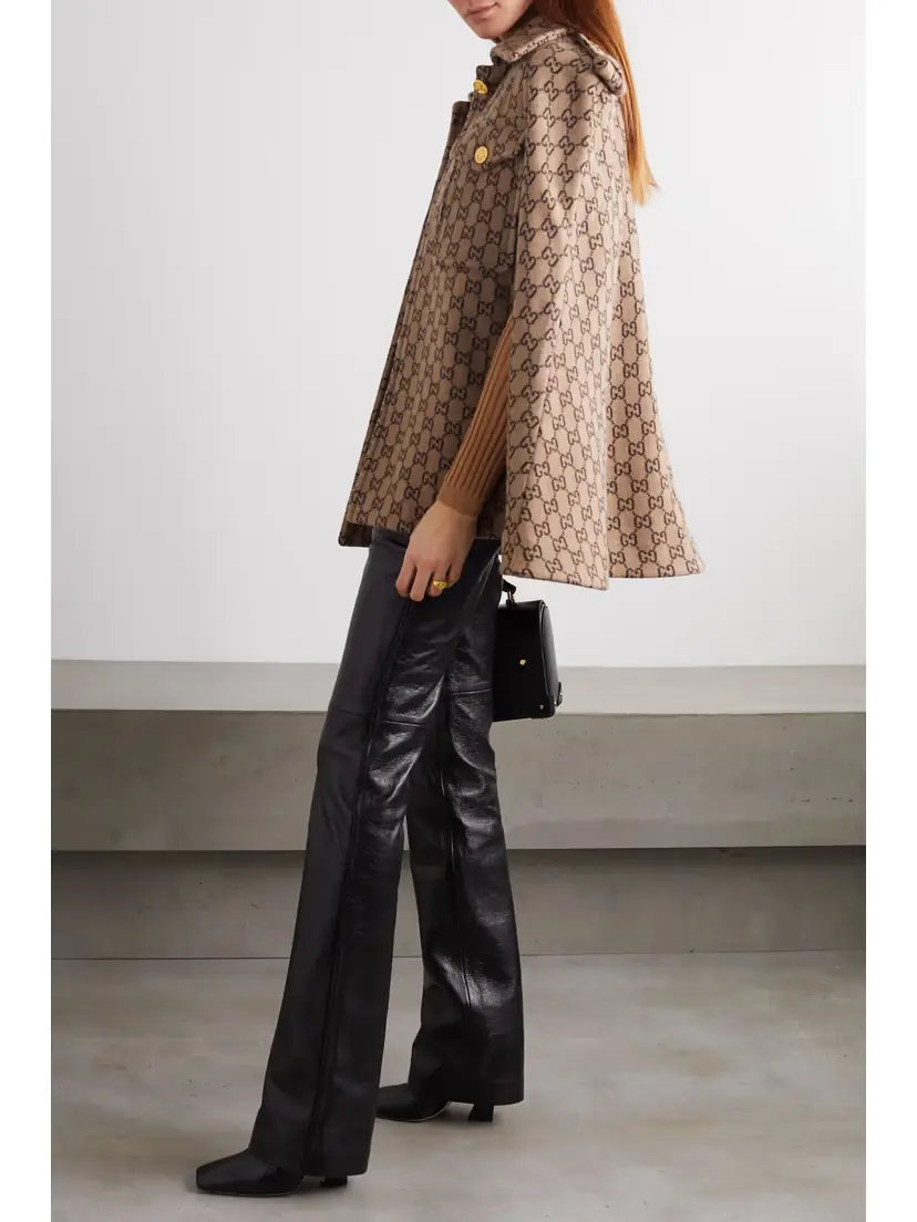 Gucci Wool-jacquard Cape | Thumbnail 2 Gucci Wool-jacquard Cape | Thumbnail 2