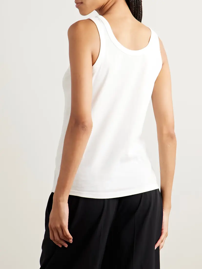 The Row Essentials Frankie Organic Cotton-jersey Tank | Thumbnail 4 The Row Essentials Frankie Organic Cotton-jersey Tank | Thumbnail 4