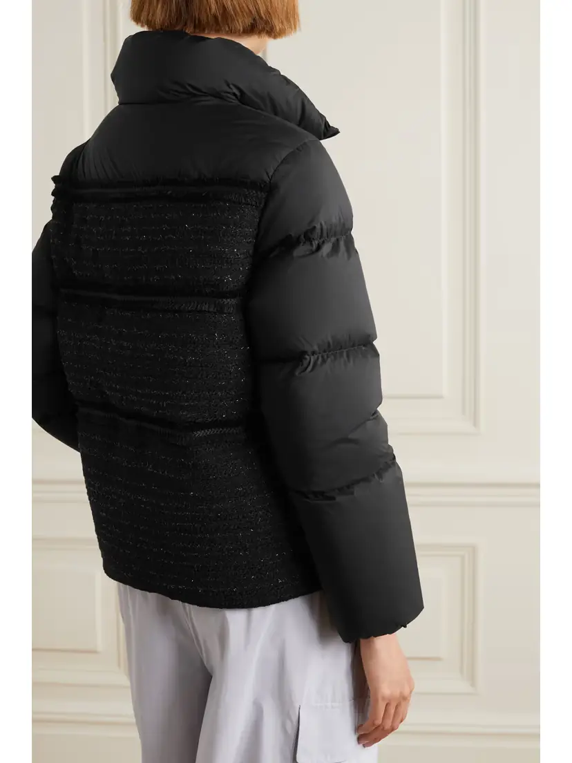 Moncler Aucun Quilted Tweed-lamé And Shell Down Jacket | Thumbnail 3 Moncler Aucun Quilted Tweed-lamé And Shell Down Jacket | Thumbnail 3