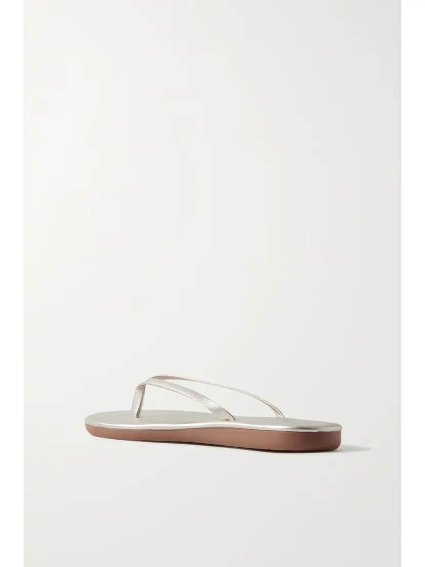 Ancient Greek Sandals Saionara Metallic Leather Flip Flops | Thumbnail 3 Ancient Greek Sandals Saionara Metallic Leather Flip Flops | Thumbnail 3