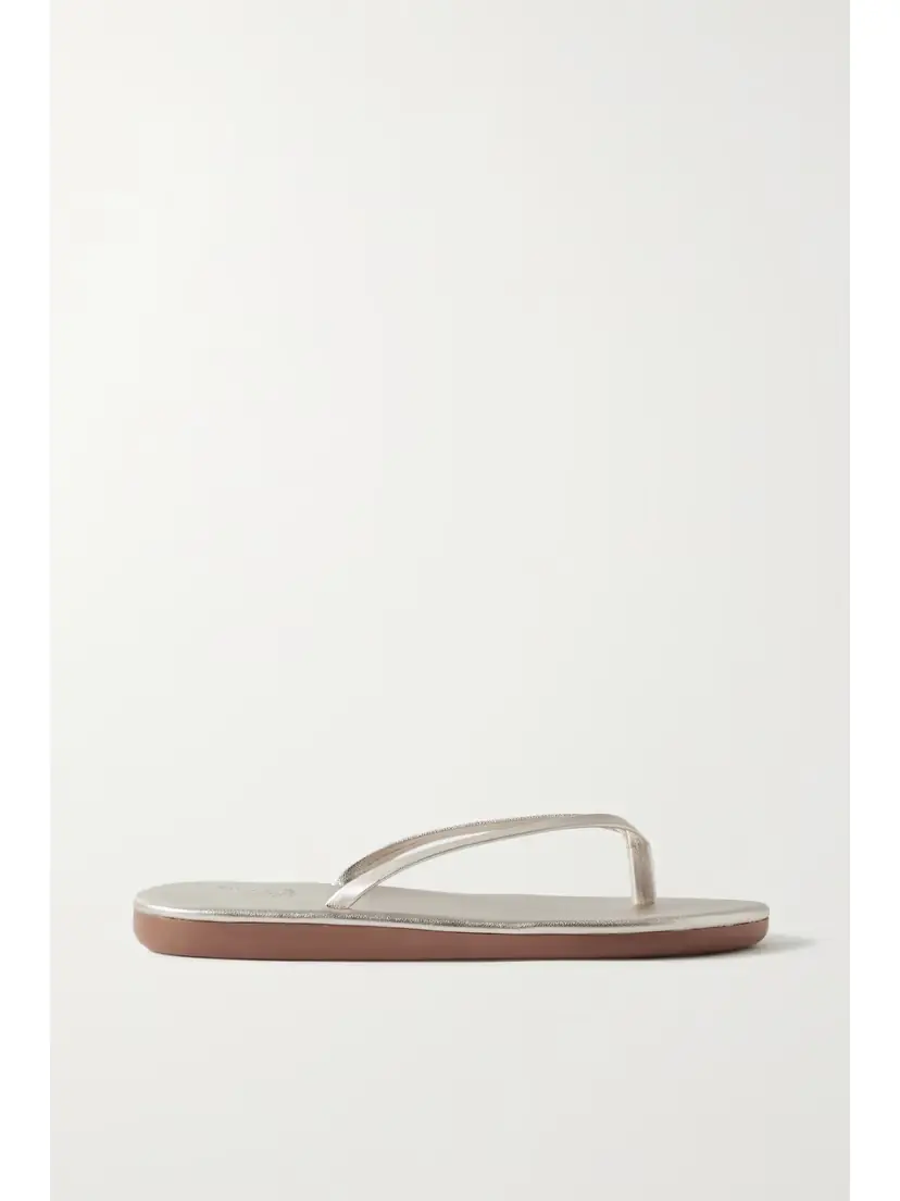 Ancient Greek Sandals Saionara Metallic Leather Flip Flops | Thumbnail 5 Ancient Greek Sandals Saionara Metallic Leather Flip Flops | Thumbnail 5
