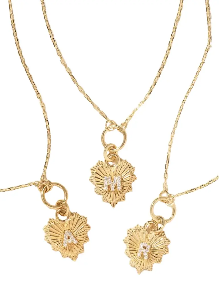 Foundrae Initial 18-karat Gold Diamond Necklace | Thumbnail 1 Foundrae Initial 18-karat Gold Diamond Necklace | Thumbnail 1