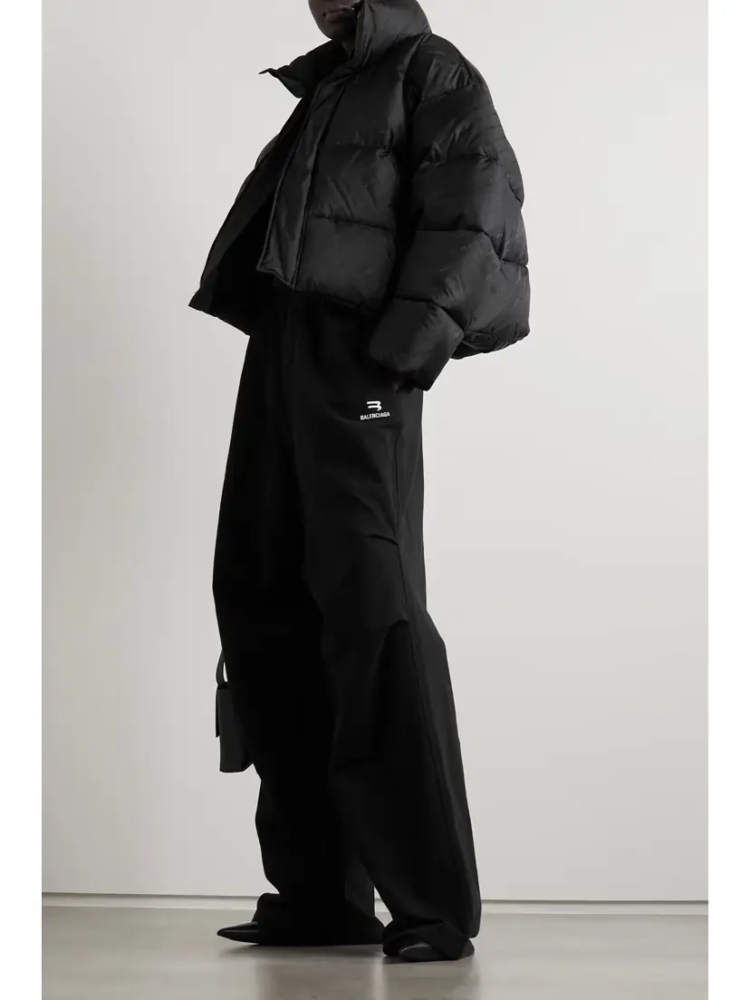 Balenciaga Cropped Quilted Padded Shell-jacquard Jacket | Thumbnail 2