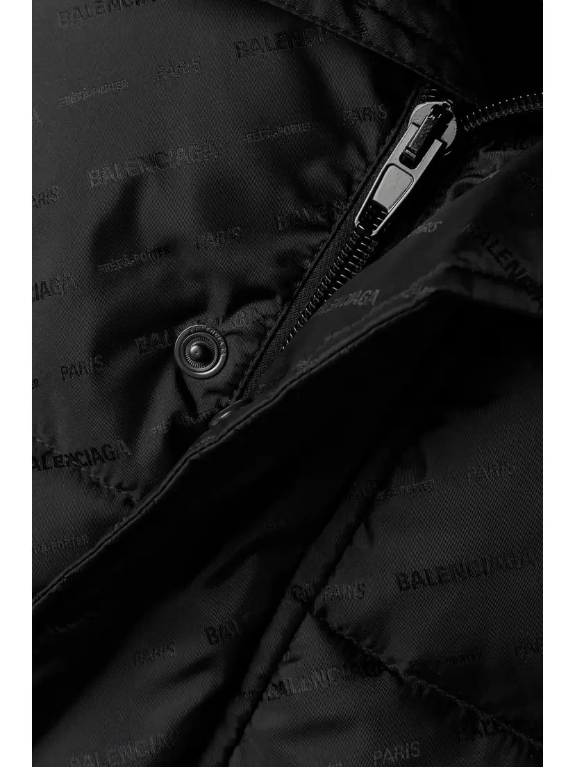 Balenciaga Cropped Quilted Padded Shell-jacquard Jacket | Thumbnail 5