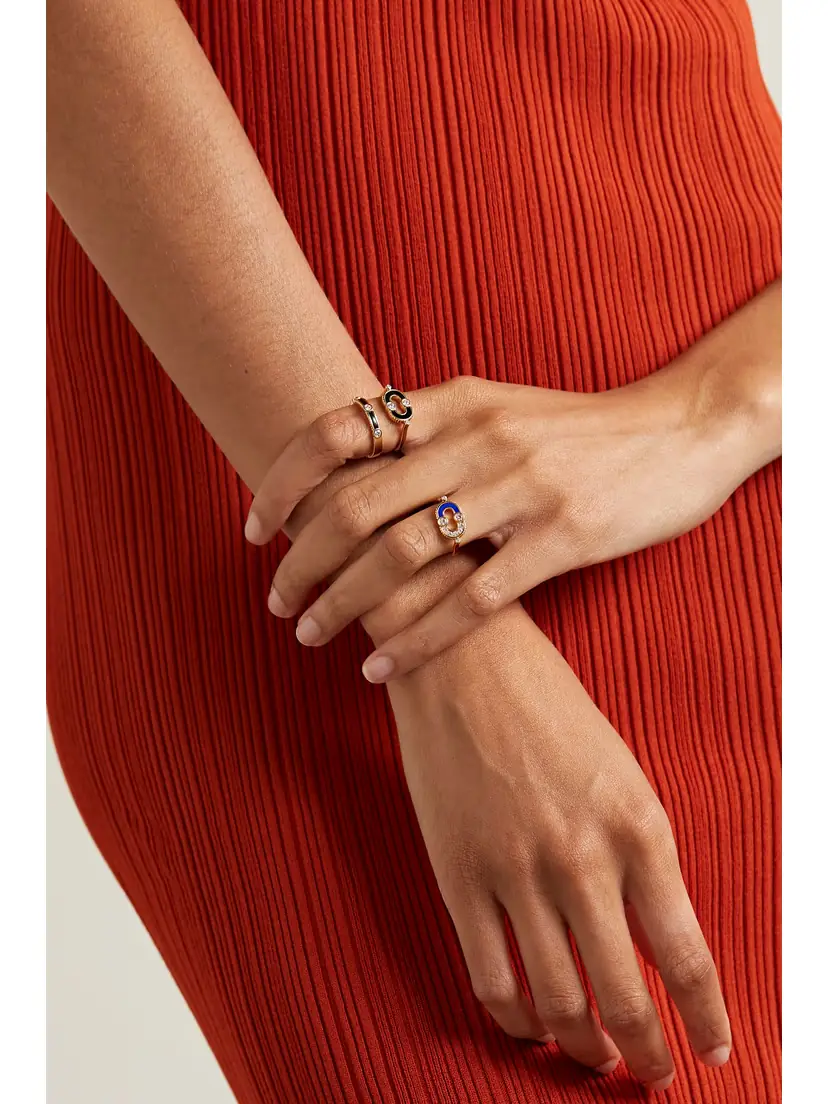 Viltier Magnetic 18-karat Gold, Lapis Lazuli And Diamond Ring | Thumbnail 6