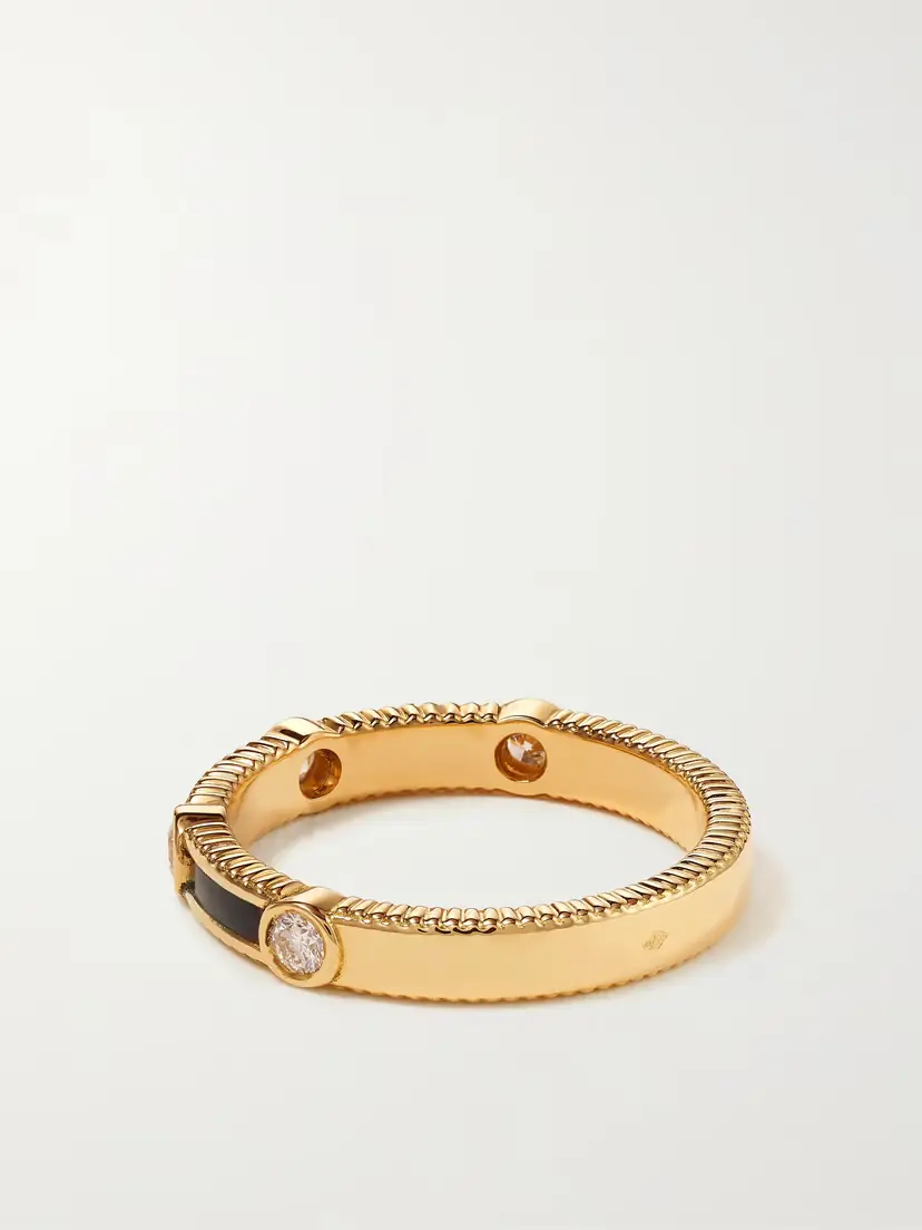 Viltier Rayon 18-karat Gold, Onyx And Diamond Ring | Thumbnail 3