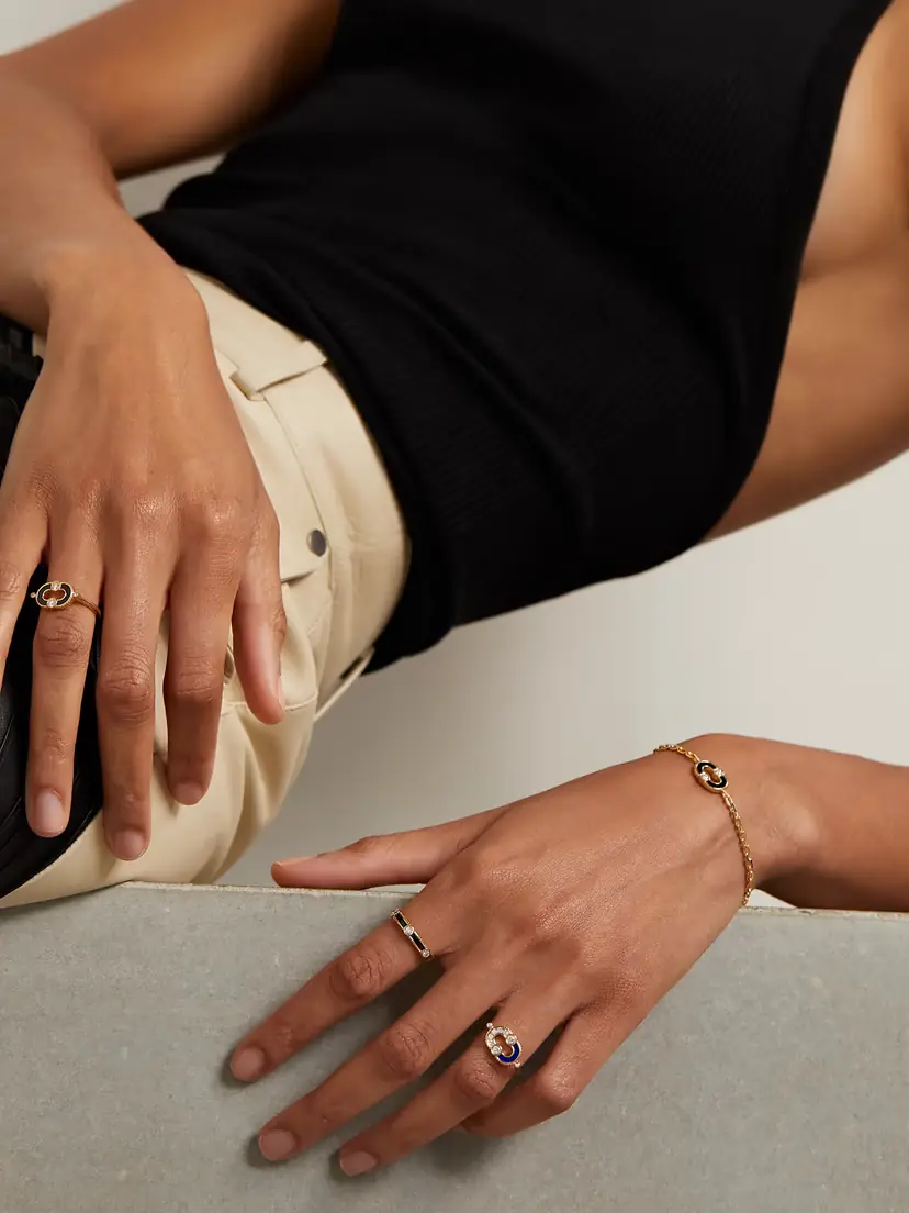 Viltier Rayon 18-karat Gold, Onyx And Diamond Ring | Thumbnail 5