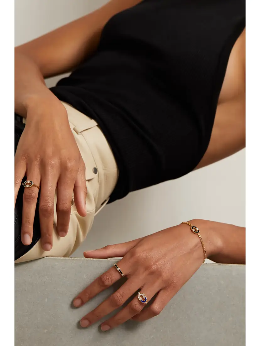 Viltier Rayon 18-karat Gold, Onyx And Diamond Ring | Thumbnail 6