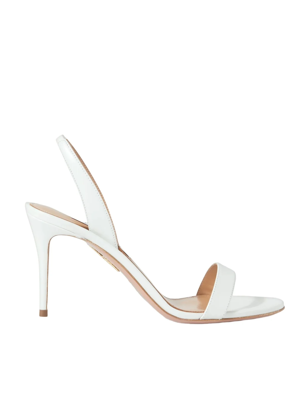 So Nude 85 Leather Slingback Sandals