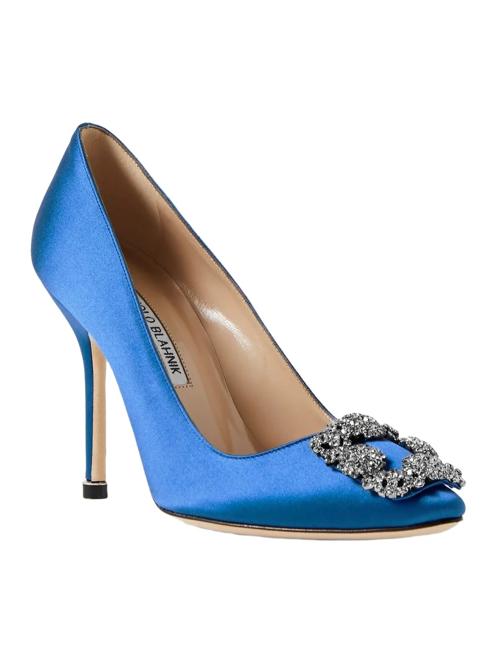 Hangisi 105 Crystal-embellished Satin Pumps