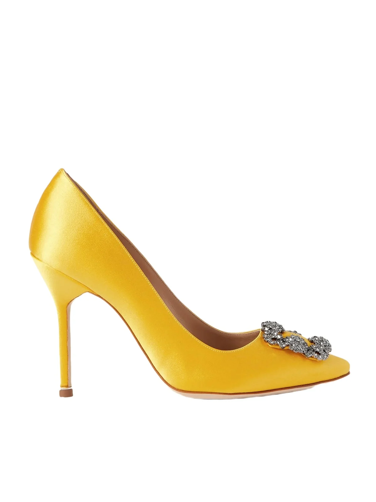 Hangisi 105 Crystal-embellished Satin Pumps