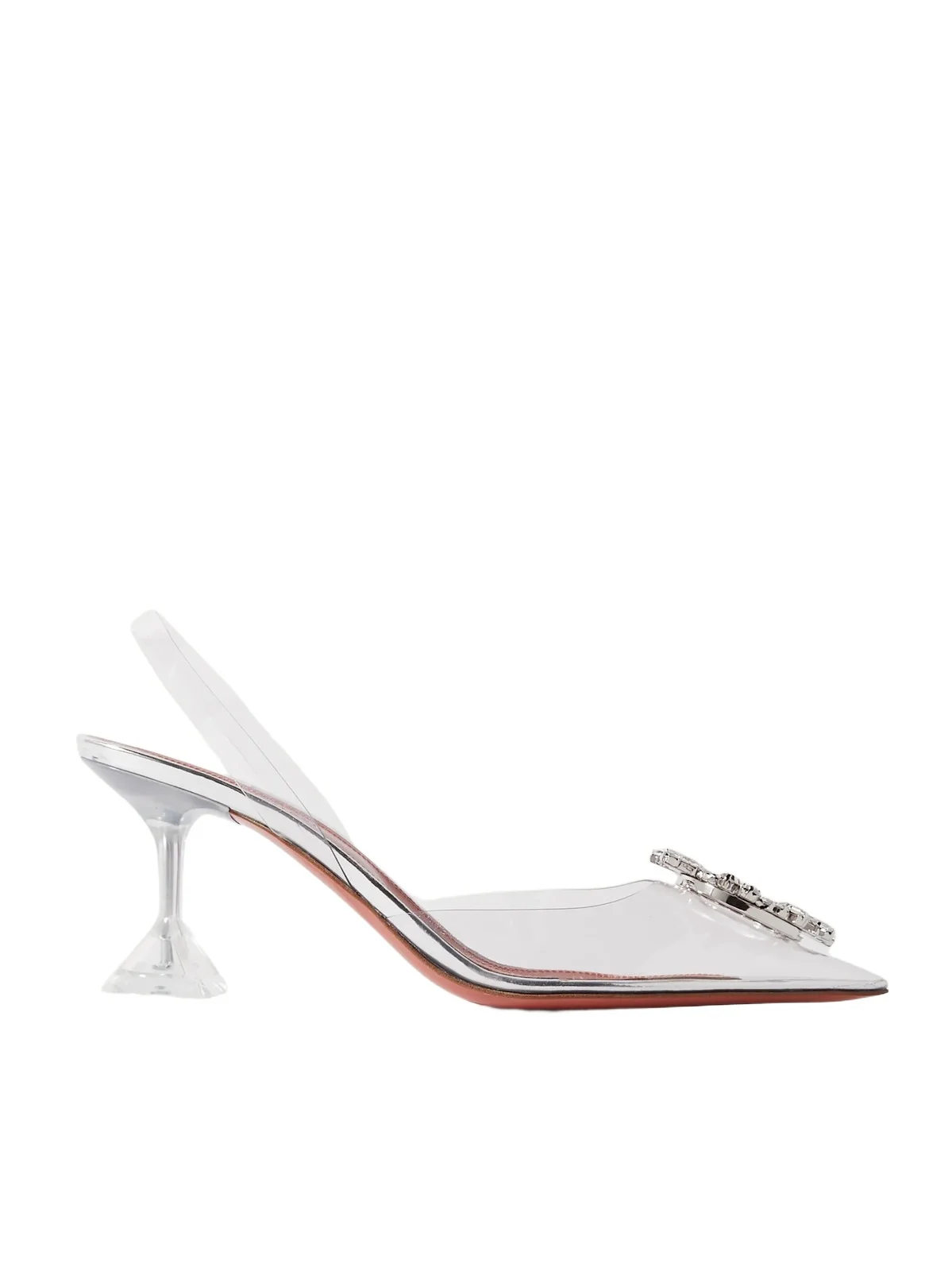 Amina Muaddi Begum Crystal-embellished Pvc Slingback Pumps