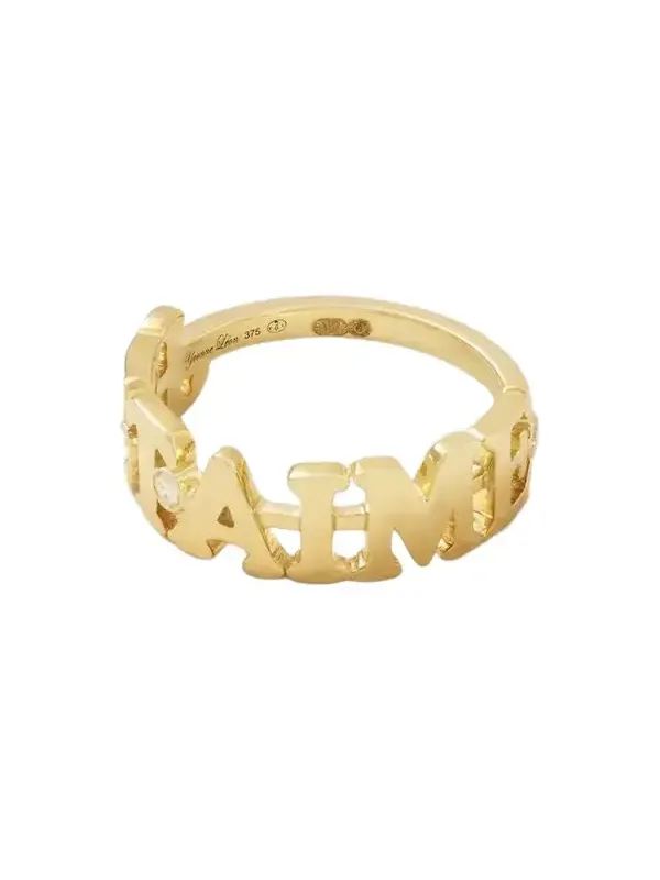 Je T'aime 9-karat Gold Diamond Ring