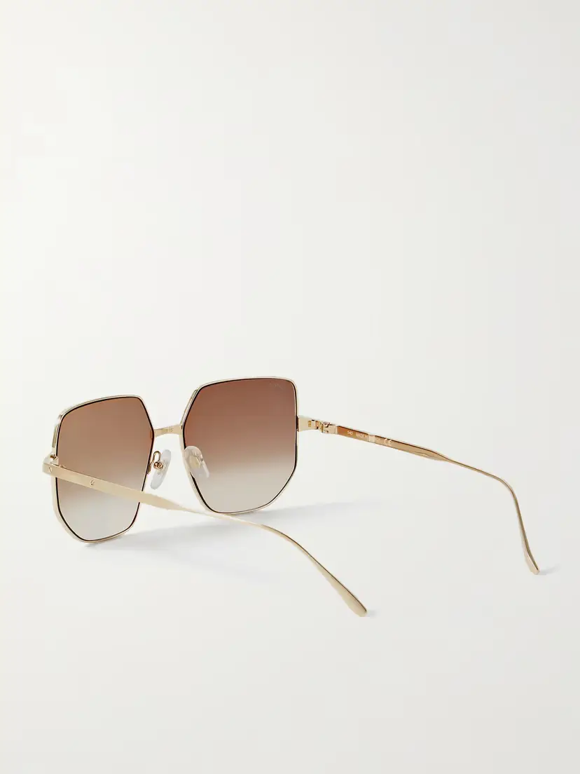 Cartier Eyewear Santos De Cartier Hexagon-frame Gold-tone Sunglasses | Thumbnail 3 Cartier Eyewear Santos De Cartier Hexagon-frame Gold-tone Sunglasses | Thumbnail 3
