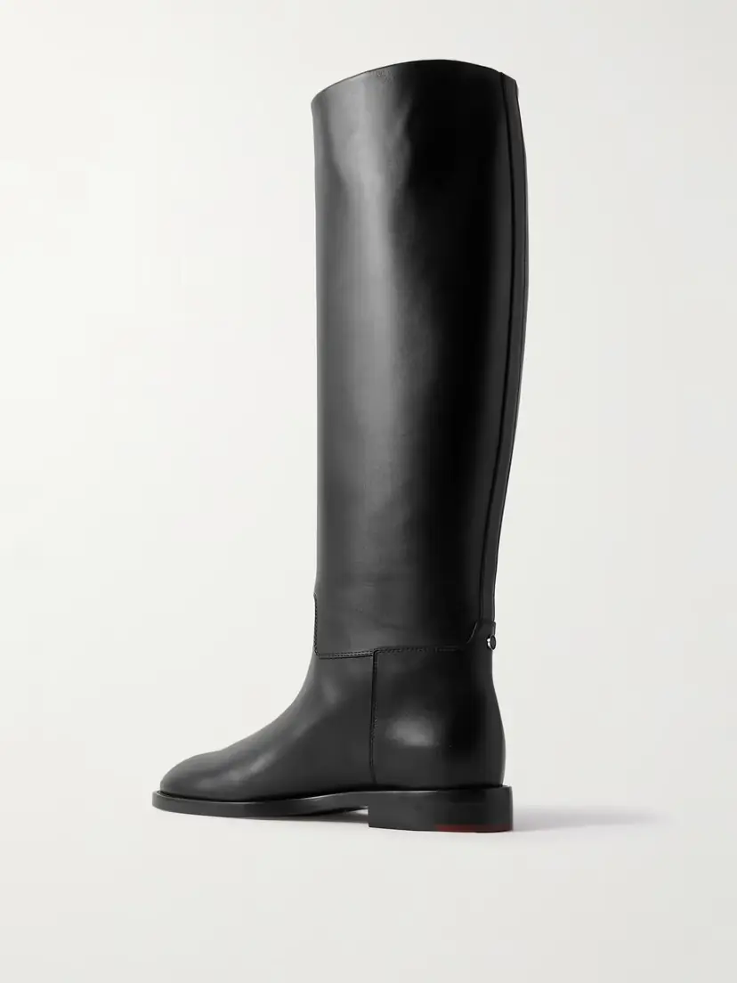 Loro Piana Decker Leather Knee Boots | Thumbnail 3