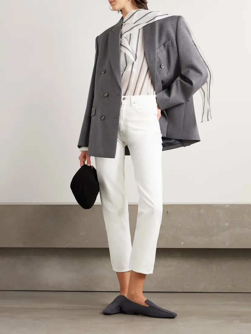TOTEME + Net Sustain Twisted Seam High-rise Straight-leg Organic Jeans | Thumbnail 2