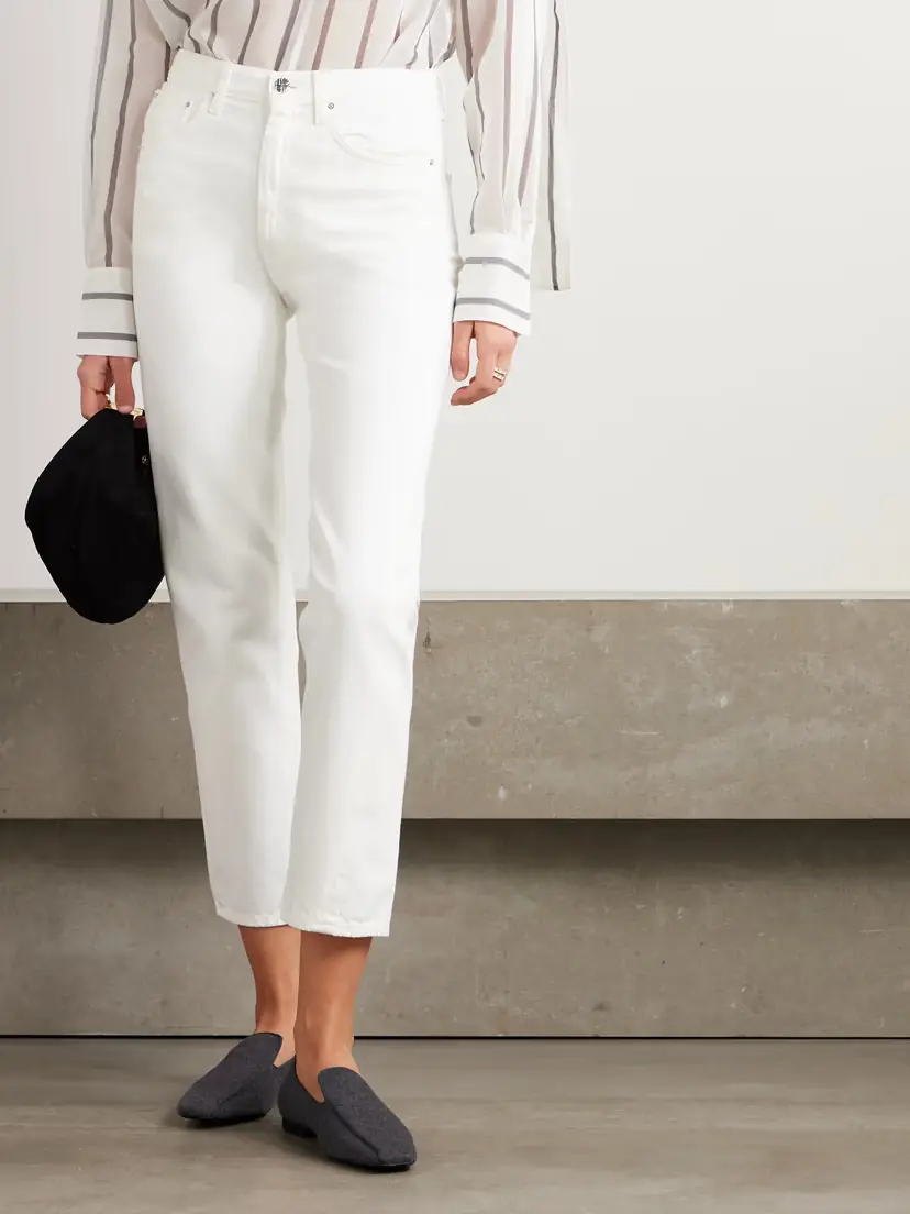 TOTEME + Net Sustain Twisted Seam High-rise Straight-leg Organic Jeans | Thumbnail 3