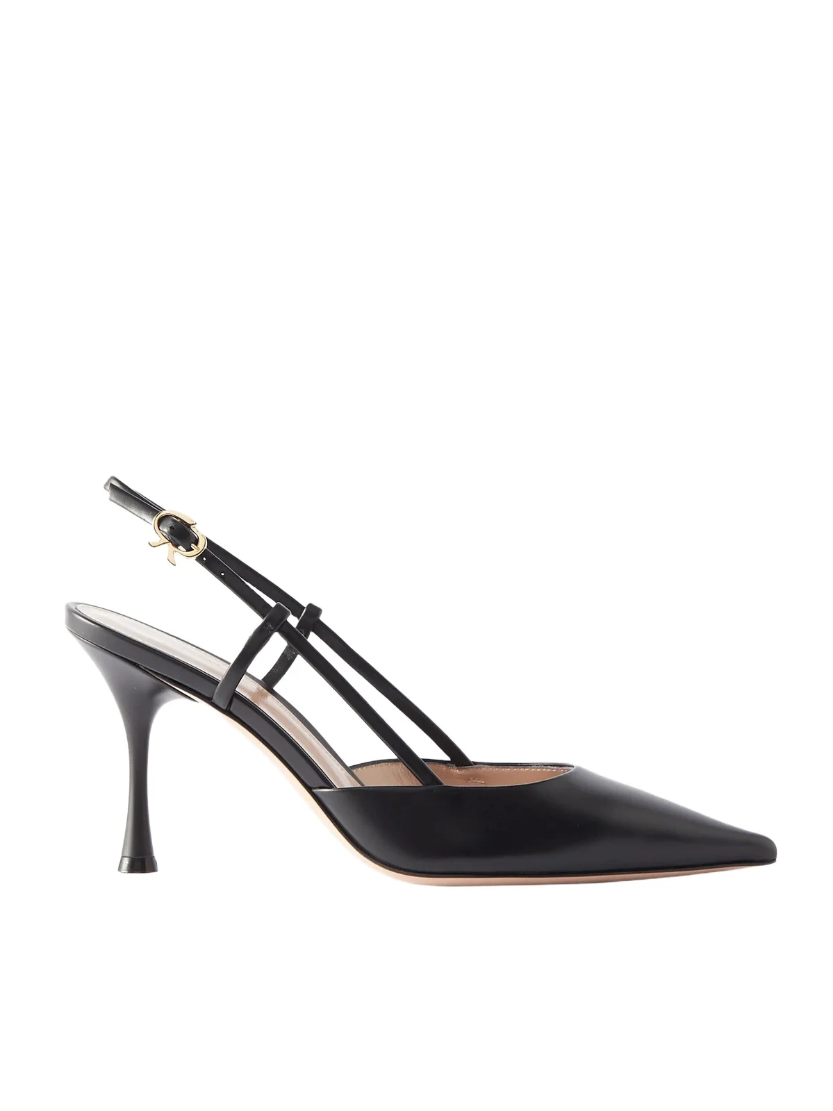 Gianvito Rossi Ascent 85 Leather Slingback Pumps