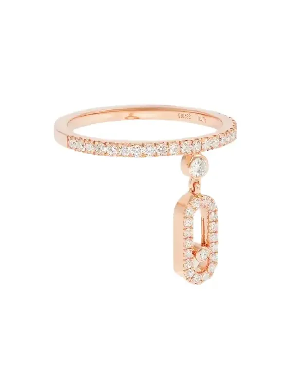 Move Uno Tassel 18-karat Rose Gold Diamond Ring Move Uno Tassel 18-karat Rose Gold Diamond Ring