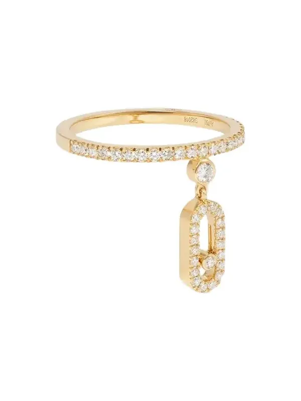 Move Uno Tassel 18-karat Gold Diamond Ring