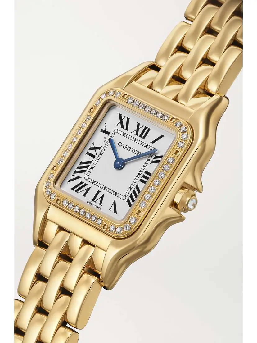 Cartier Panthère De Medium 27mm 18-karat Gold Diamond Watch | Thumbnail 3 Cartier Panthère De Medium 27mm 18-karat Gold Diamond Watch | Thumbnail 3