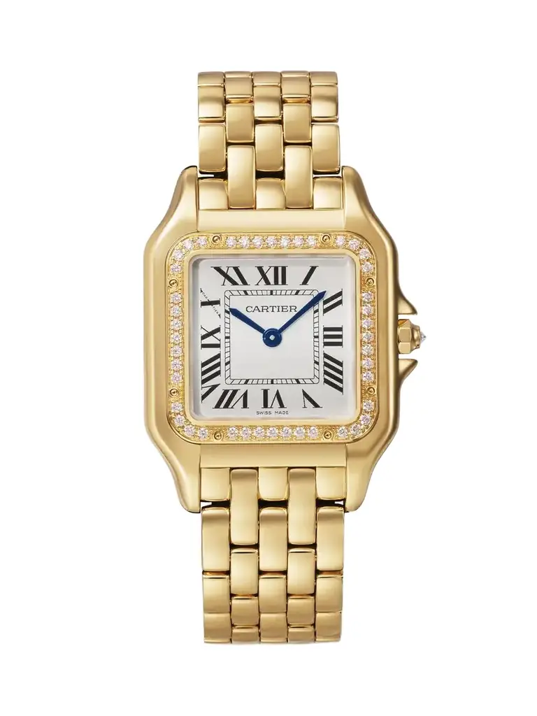 Cartier Panthère De Medium 27mm 18-karat Gold Diamond Watch | Thumbnail 1 Cartier Panthère De Medium 27mm 18-karat Gold Diamond Watch | Thumbnail 1