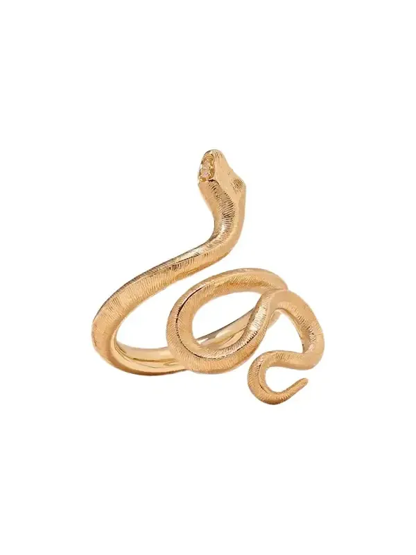 Snake Medium 18-karat Gold Diamond Ring