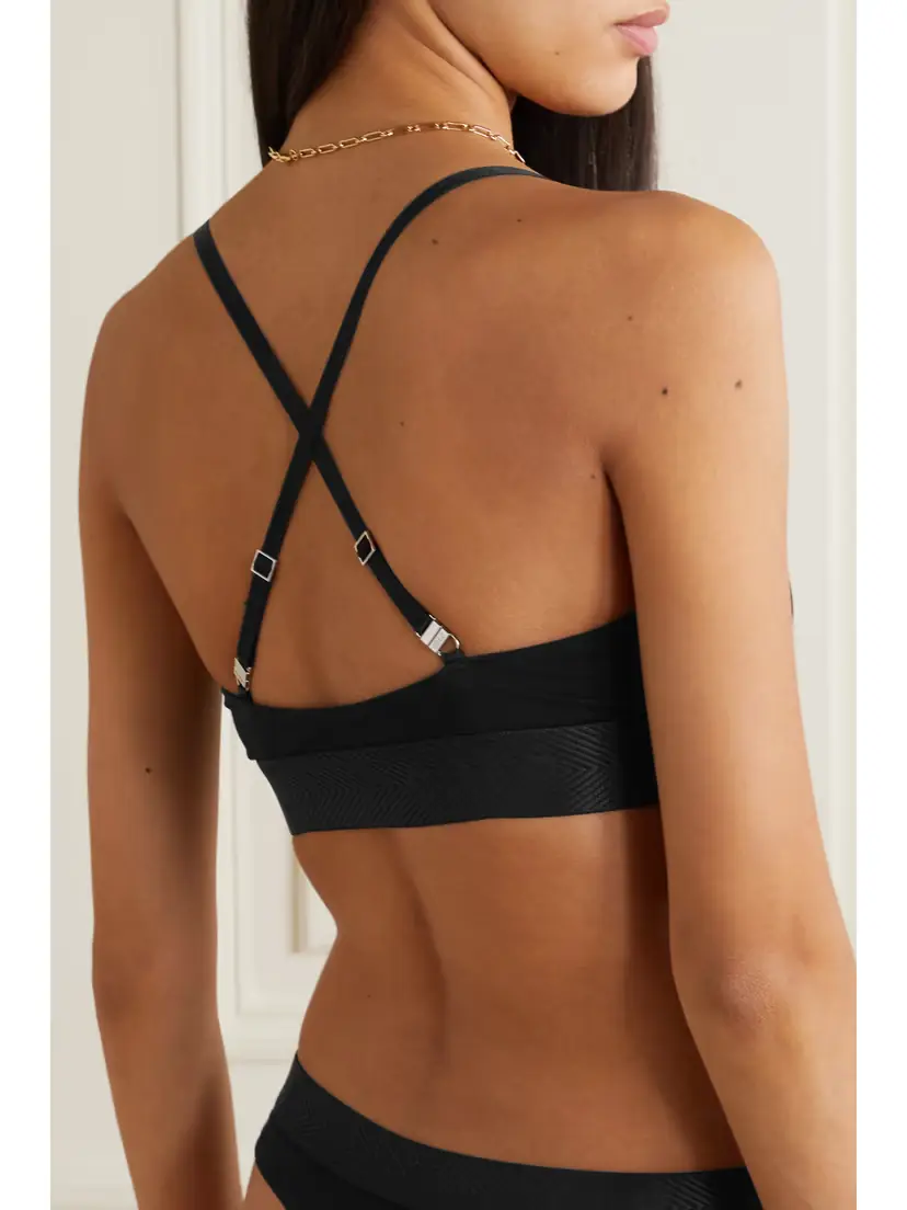 CDLP + Net Sustain Stretch-tencel Lyocell Soft-cup Triangle Bra | Thumbnail 5